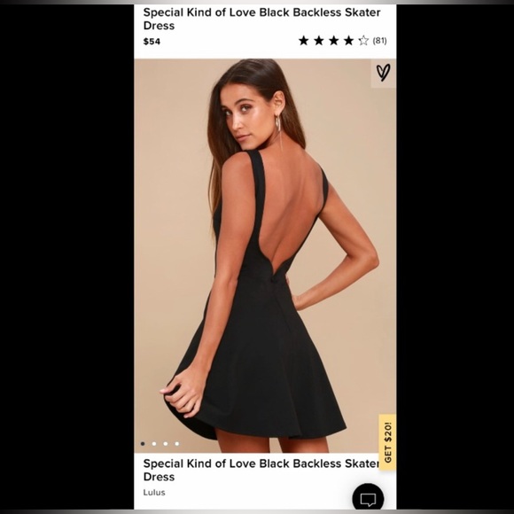 Lulus Backless Skater Dress - Picture 2 of 7